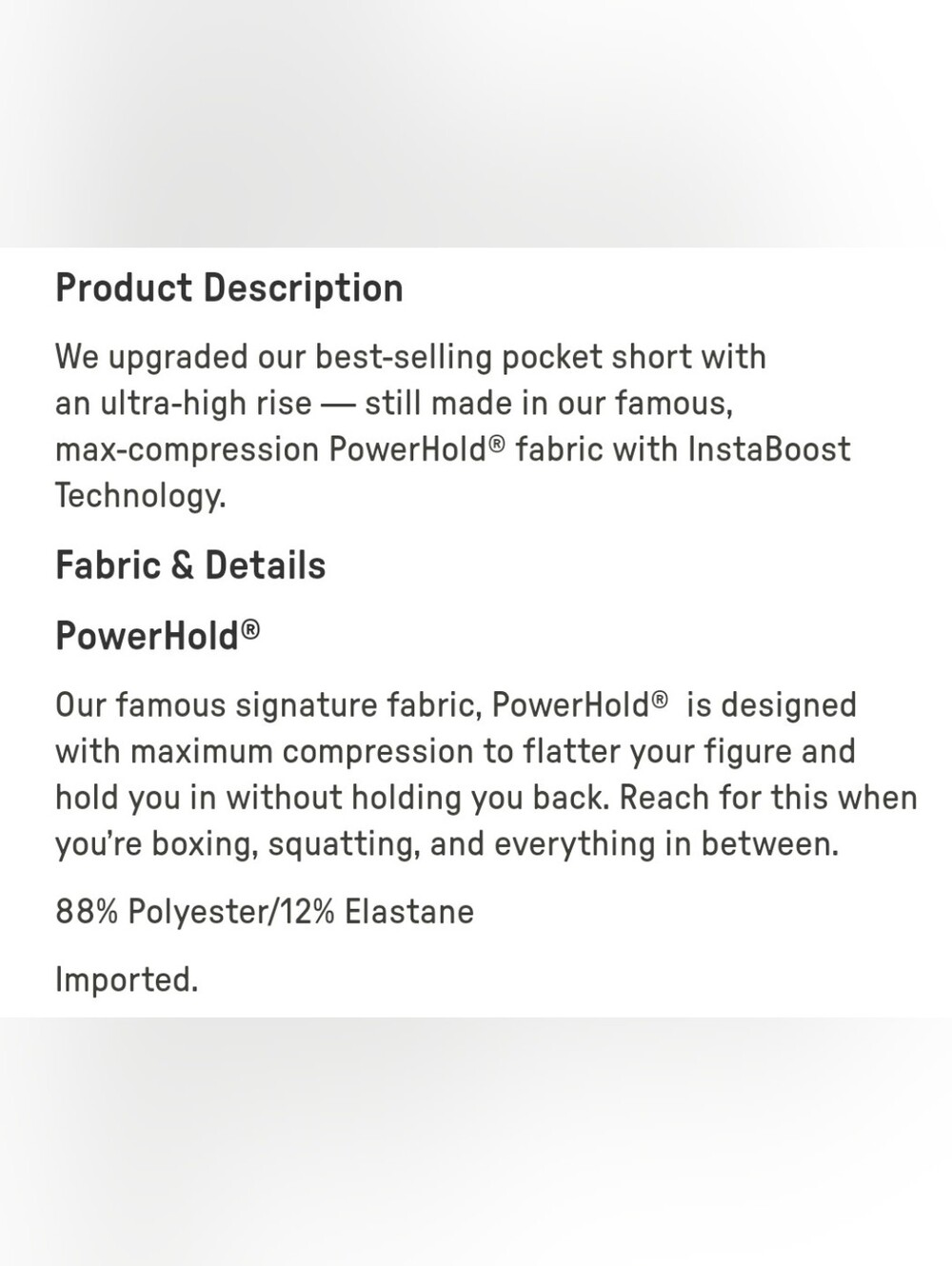 Fabletics On-the-go PowerHold Ultra HW 6" Short - Picture 7 of 7